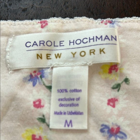 Carole Hickman Pink Sleeveless Relaxed Tank Top Pajama Sz M - Picture 10 of 12